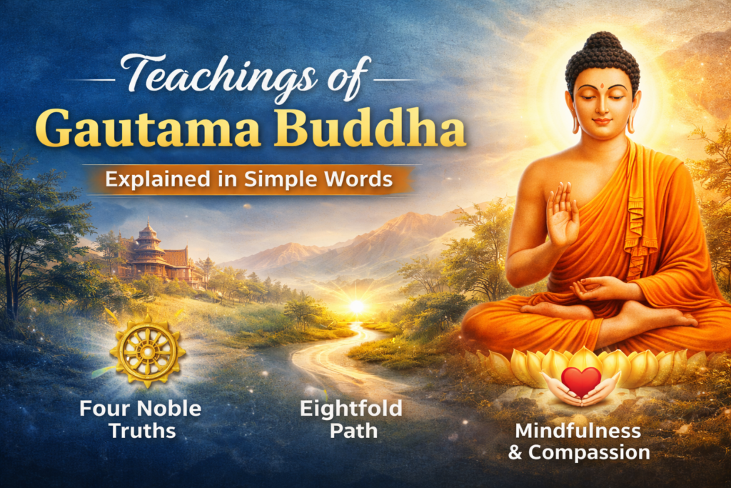 Teachings of Gautama Buddha Explained in Simple Words